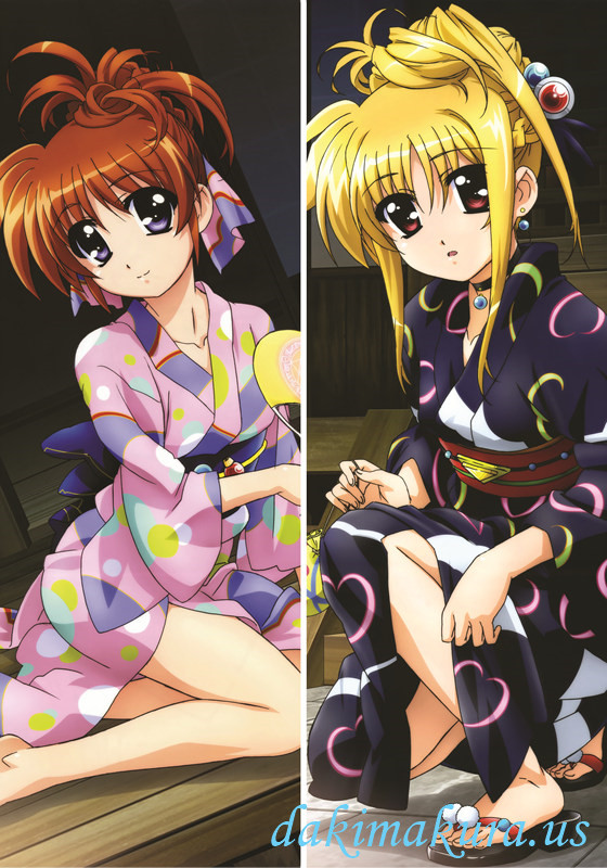 Magical Girl Lyrical Nanoha - Fate Testarossa - Nanoha Takamachi Anime Dakimakura Pillow Cover